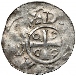 Otto III a Adelaide (983-1002), denár s kaplnkou