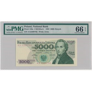 5,000 zloty 1982 - AA