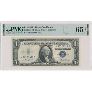 USA, Strieborný certifikát 1 dolár 1935