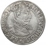 Zygmunt III Waza, Sixpence of Cracow 1623 - date split - Saxon in shield