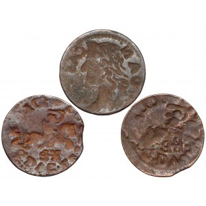 John II Casimir, Lithuanian Boratynka - ONE - set (3pcs)