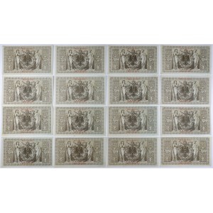 Germany, 1.000 Mark 1910 - set of 16 pcs