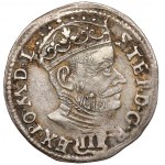 Stefan Batory, Trojak Vilnius 1580 - III in ornate shield - very rare