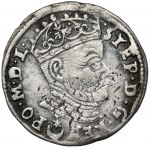 Stefan Batory, Trojak Vilnius 1581 - BRIEF über dem Wappen - sehr selten