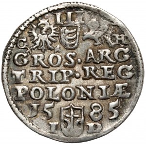 Stefan Batory, Trojak Olkusz 1585 GH - bullets - b.nice