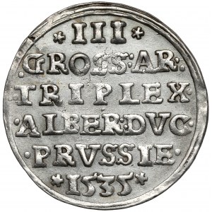Prusko, Albrecht Hohenzollern, Trojak Königsberg 1535