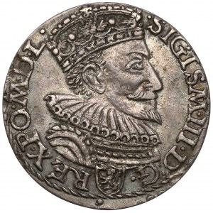 Zygmunt III Waza, Trojak Malbork 1594 - b. ładny