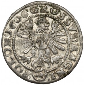 Sigismund III Vasa, Krakow 1606 penny - with cross - very nice