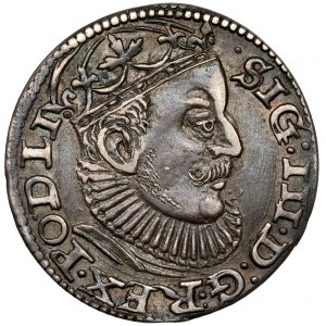 Zygmunt III Waza, Trojak Ryga 1589 - +GE+
