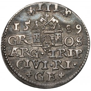 Žigmund III Vasa, Trojak Riga 1589 - +GE+