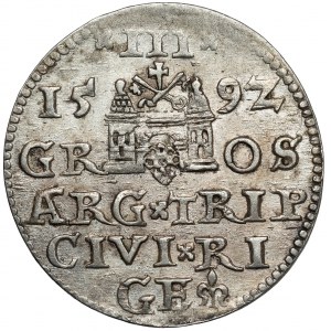 Sigismund III. Vasa, Troika Riga 1592