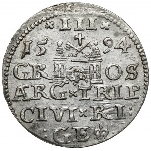 Sigismund III Vasa, Troika Riga 1594 - sehr schön