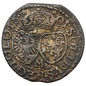 Zygmunt III Waza, Szeląg Malbork 1601 - litera M