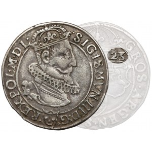 Sigismund III Vasa, Sixpence Krakow 1623 - date next to the denomination