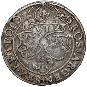 Sigismund III Vasa, Sixpence Krakow 1623 - date next to the denomination