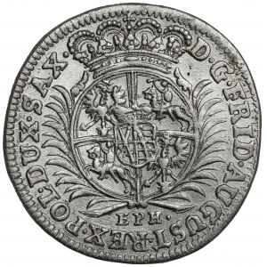 August II Silný, 1/12 toliarov 1703 EPH, Lipsko - veľmi pekný