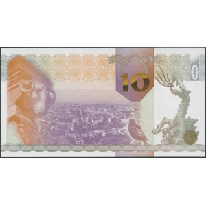 PWPW 10 Kraków (2010), hologram DUŻE 10, druk FIOLETOWY