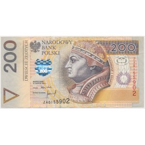 200 zlotých 1994 - ZA - náhradná séria