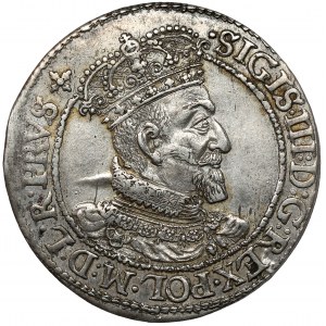 Zikmund III Vasa, Ort Danzig 1618 SB - kříž - NICE