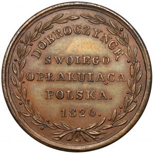 Poľská medaila pre svojho dobrodinca 1826 - bronzová