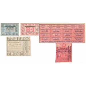 Set of various supply cards (4pcs)