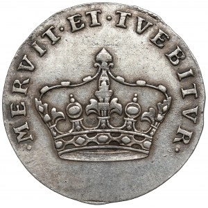 August III Sas, korunovačný žetón 1734
