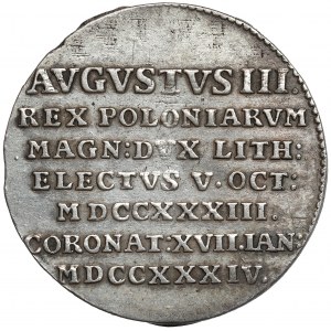 Augustus III Sas, Coronation Token 1734