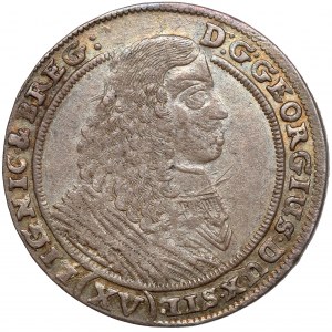 Śląsk, Jerzy III Brzeski, 15 krajcarów 1661 EW, Brzeg - rzadkie