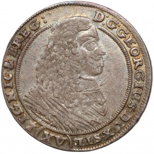 Sliezsko, Juraj III. z Brzegu, 15 krajcars 1661 EW, Brzeg - vzácne