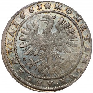 Slezsko, Jiří III. z Brzegu, 15 krajcarů 1661 EW, Brzeg - vzácné