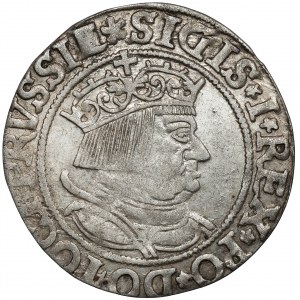 Sigismund I the Old, Torun 1534 penny - with hair