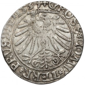 Sigismund I the Old, Torun 1534 penny - with hair