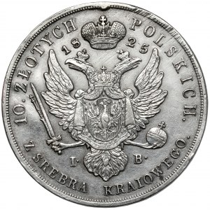 10 polnische Zloty 1825 I.B. - sehr selten