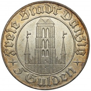 Gdańsk, 5 guldenów 1932 - b.ładne