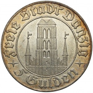 Gdańsk, 5 guldenów 1932 - b.ładne