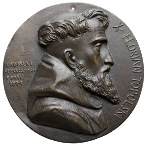 Medailon (175 mm) Florian Topolski 1894