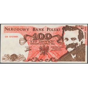 Solidarność, 100 złotych 1983 Lecha Wałęsa