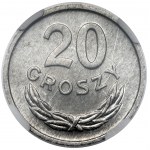 20 grošů 1957 - široké datum - nejvzácnější mince 20 grošů