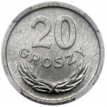20 grošíkov 1957 - široká dátumovka - najvzácnejšia minca 20 grošíkov