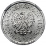 20 groszy 1957 - szeroka data - najrzadsza dwudziestogroszówka