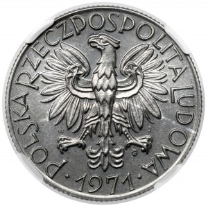 Rybak 5 złotych 1971 - lustro