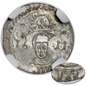 Sigismund III Vasa, Two-dollar Vilnius 1611 - erroneous denomination III - b.rare