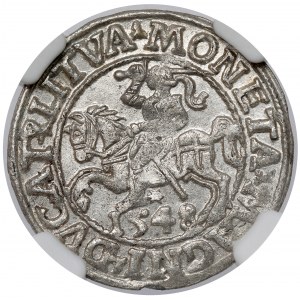 Sigismund II Augustus, halber Pfennig Vilnius 1548 - römisch - schön