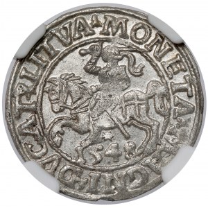 Sigismund II Augustus, Half-penny Vilnius 1548 - Roman - beautiful