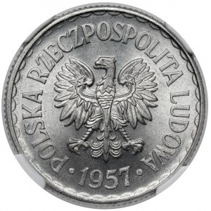 1 zloty 1957 - rare in this condition