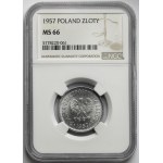 1 zloty 1957 - rare in this condition