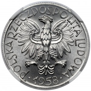 Rybak 5 złotych 1958 - BAŁWANEK - PIĘKNY