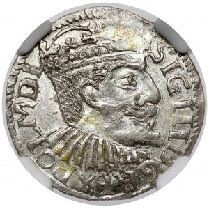 Sigismund III Vasa, Trojak Bydgoszcz 1595 - without hooks - mint.