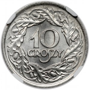 10 groszy 1923 - typ II - krásny