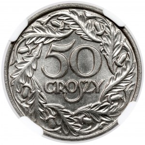 50 groszy 1923 - typ I - KRÁSNÝ